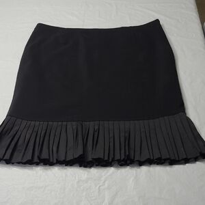 Alfani Black Pencil Skirt with Pleated Hem